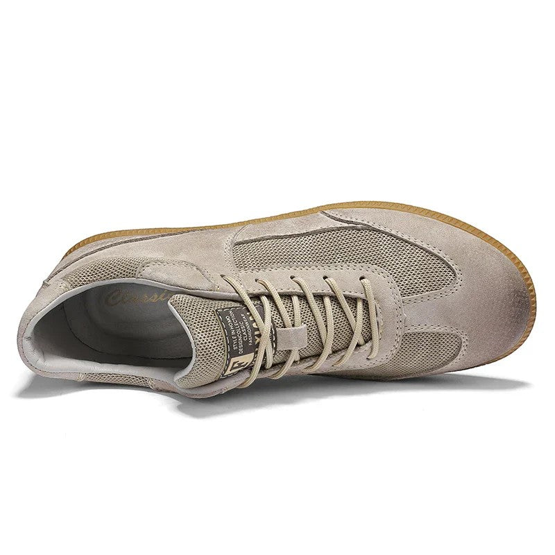 Herren-Casual-Sneaker aus Wildleder – atmungsaktive Mesh-Einsätze