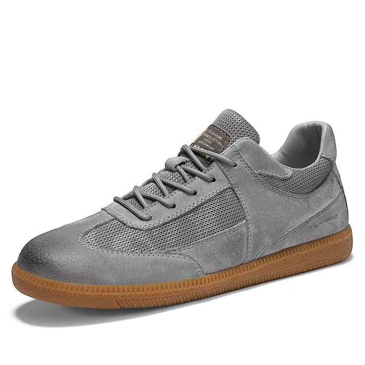 Herren-Casual-Sneaker aus Wildleder – atmungsaktive Mesh-Einsätze