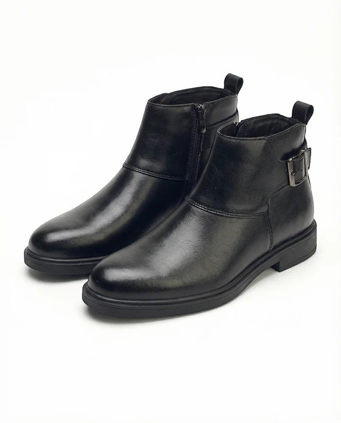 Herren-Chelsea-Stiefeletten aus Rindsleder – Spitz zulaufende Spitze, Reißverschluss