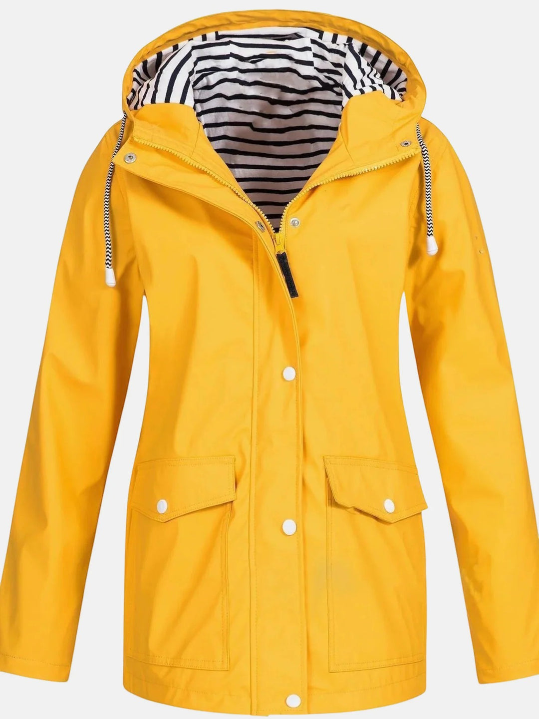 Damen Regenjacke mit Kapuze – Weite Leichte Passform | Wasserdichte Außenhülle