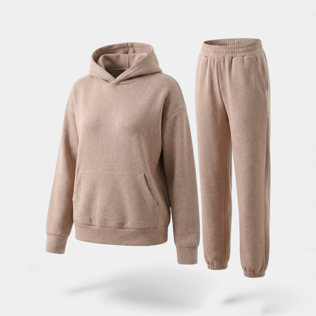Riche | Completo casual donna in cotone con cappuccio