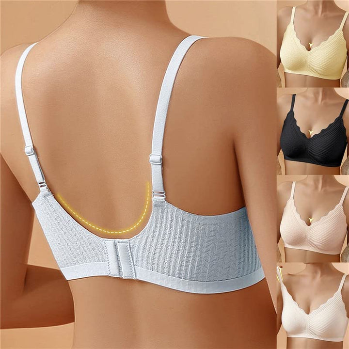 Nahtloser Damen-BH ohne Bügel – Komforthalt mit Spitze