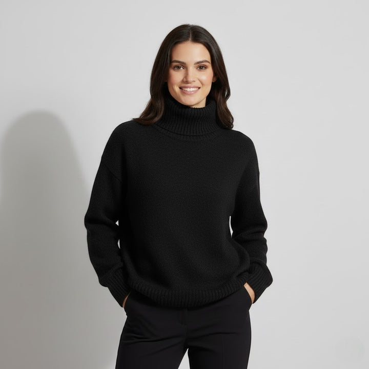 Riche | Damen dicker Rollkragenpullover aus Kaschmir