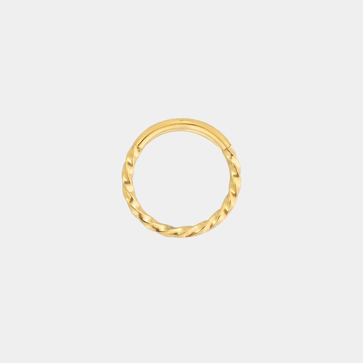 Cerchio Click in Acciaio Inossidabile per Donna – Anello Intrecciato Regolabile