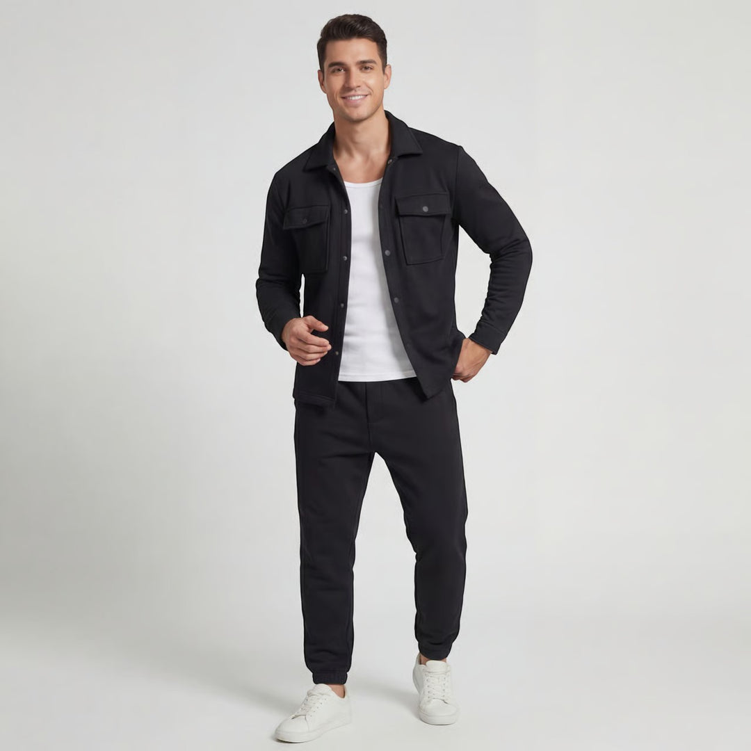 Claire Mode | Completo casual due pezzi in cotone da uomo