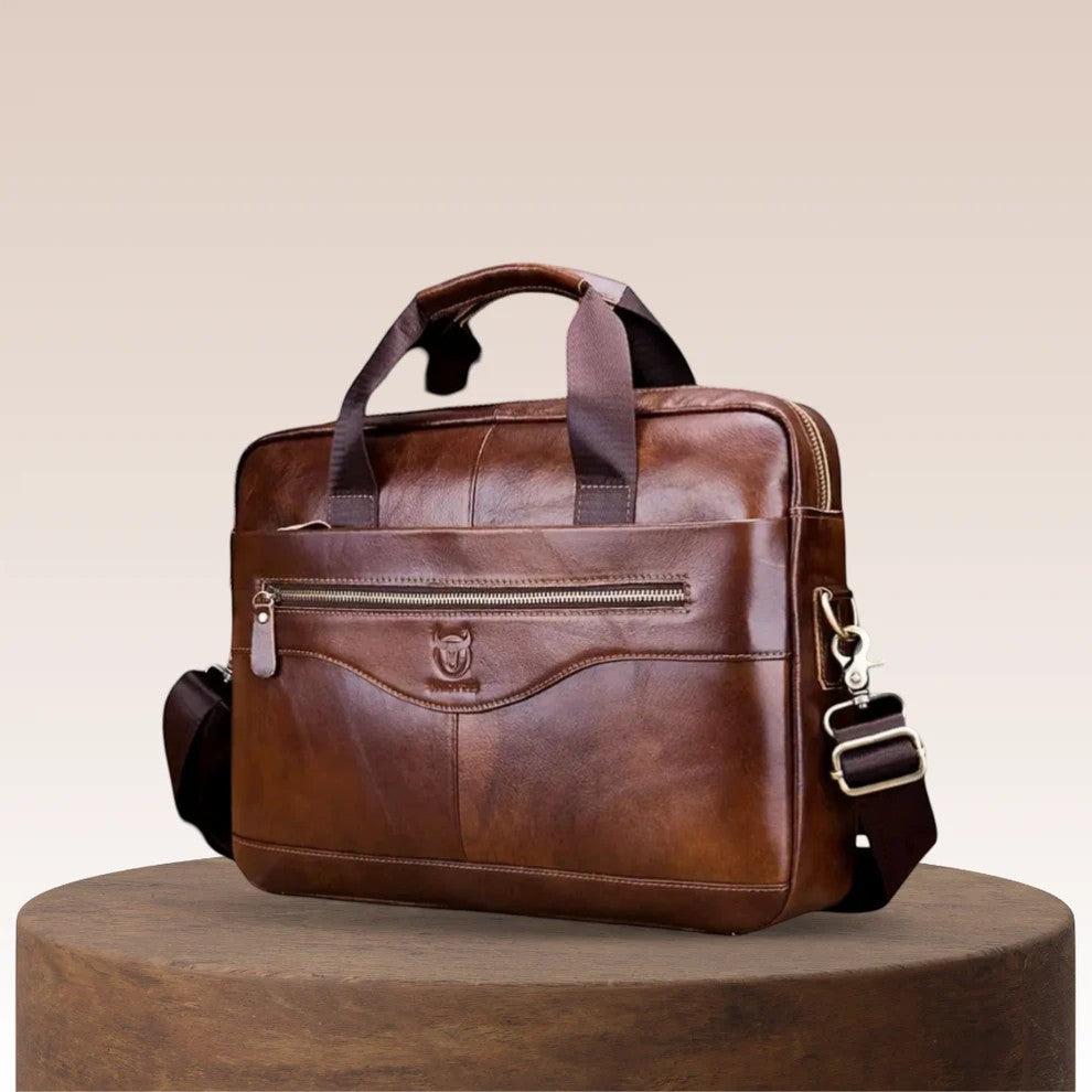Claire Mode | Borsa Porta Documenti Messenger in Pelle di Vitello Uomo