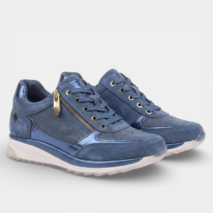 Claire Mode | Plateau-Ledersneaker für Damen