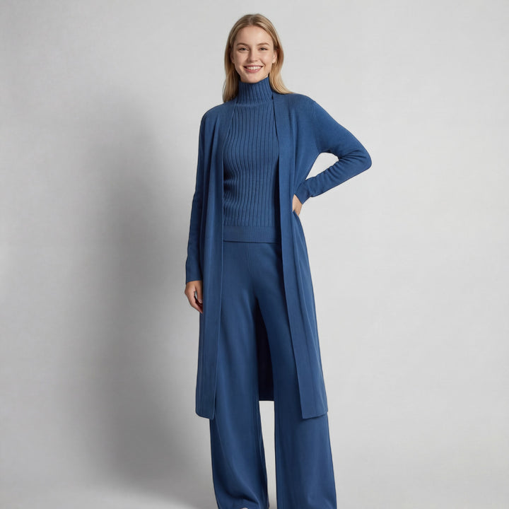 Claire Mode | Completo in maglia a tre pezzi donna