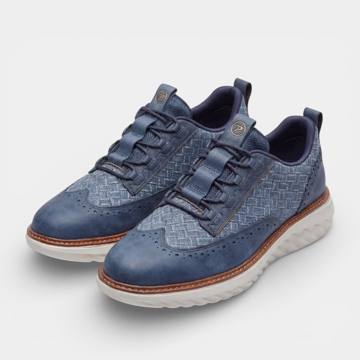 Herren Freizeitsneaker aus Leder – Atmungsaktives Mesh-Futter, niedriger Schnitt