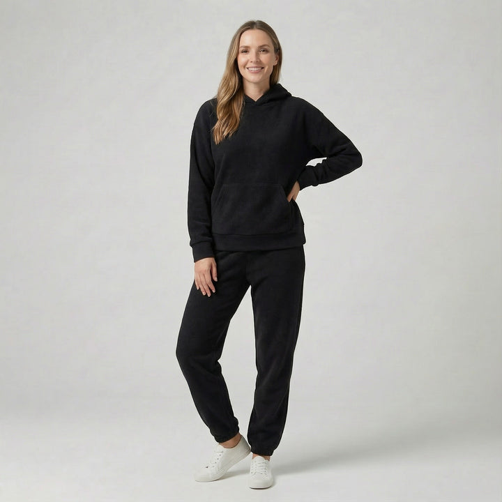 Riche | Completo casual donna in cotone con cappuccio