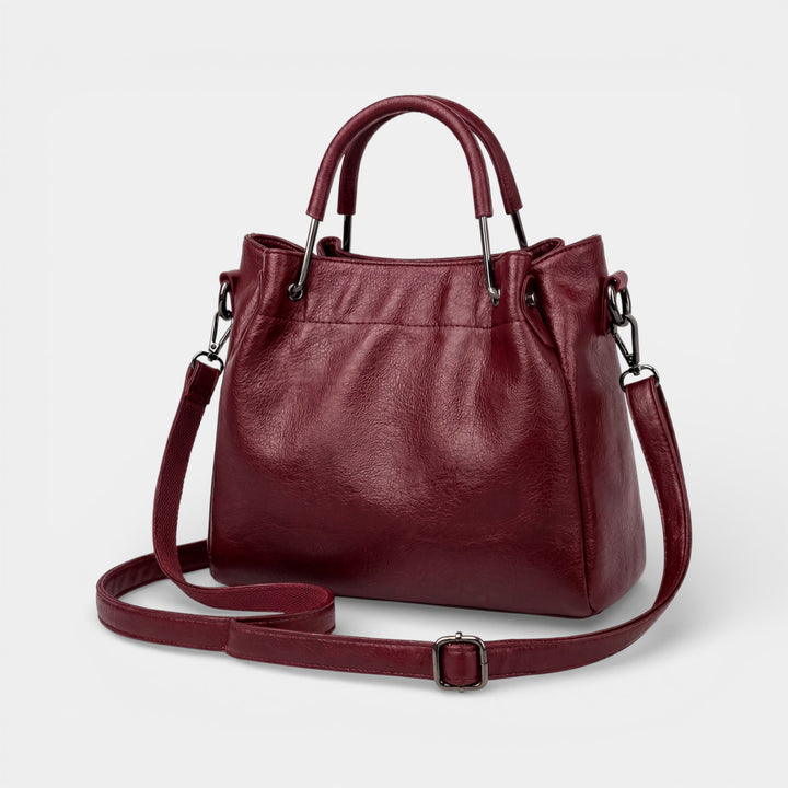 Borsa secchiello in pelle morbida per donna – Tracolla a tracolla