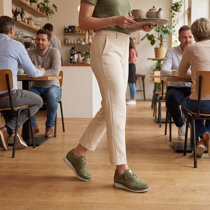 Claire Mode | Plateau-Ledersneaker für Damen
