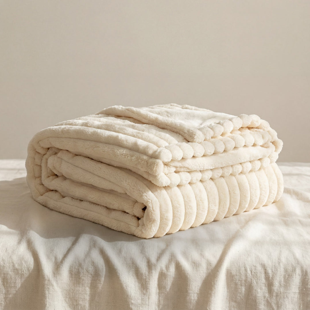 Claire Mode | Plaid Donna Morbido in Tessuto Peluche