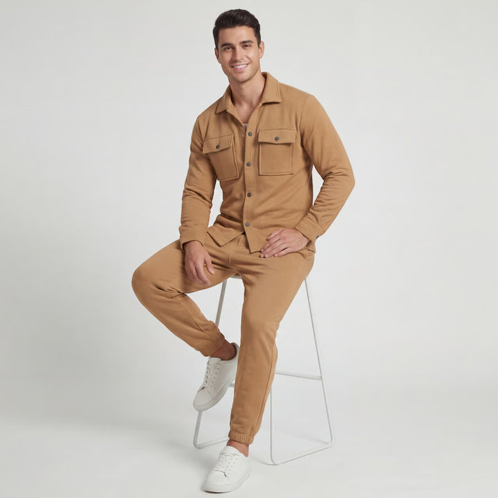 Claire Mode | Completo casual due pezzi in cotone da uomo
