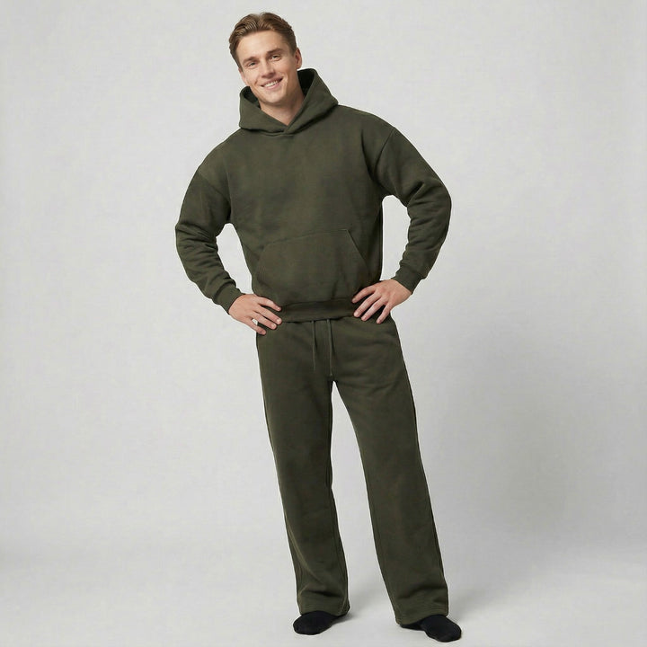 Claire Mode | Herren Hoodie- und Hose-Set aus Cozy-Strick