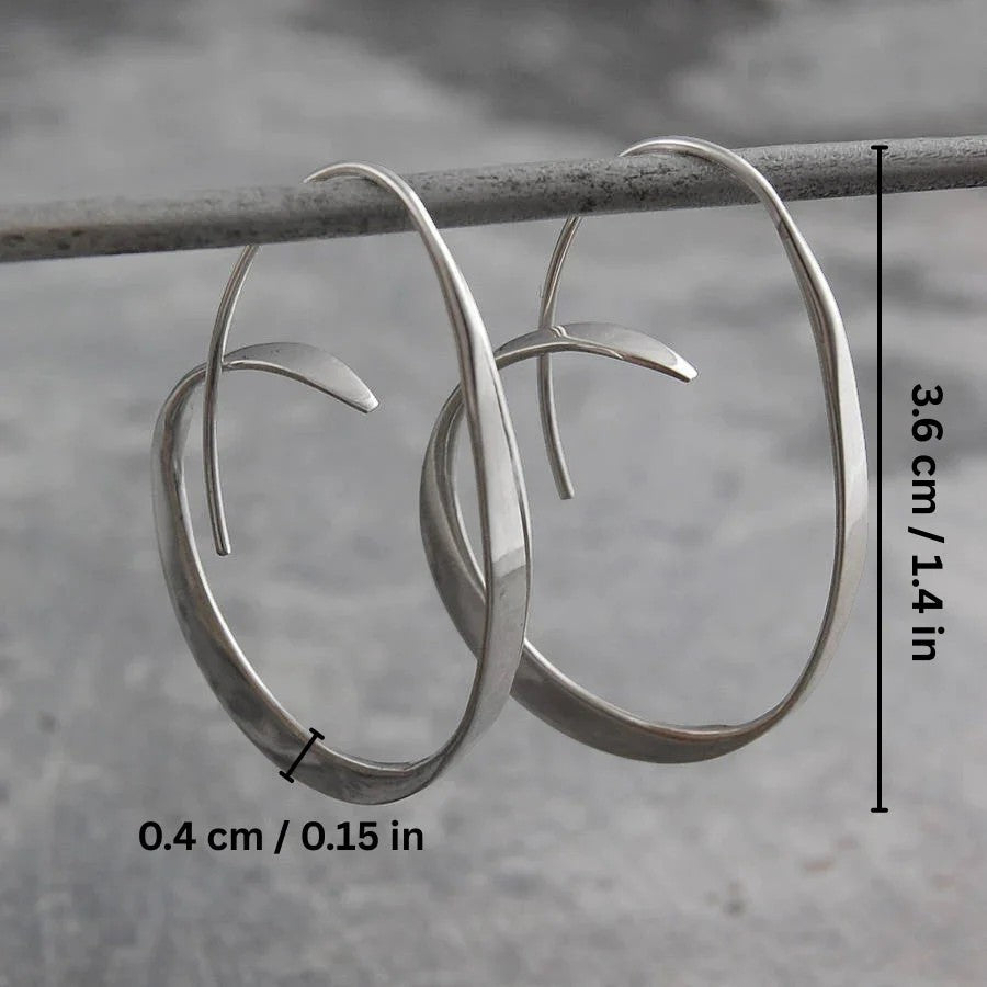 Claire Mode | Orecchini donna cerchi spiralati