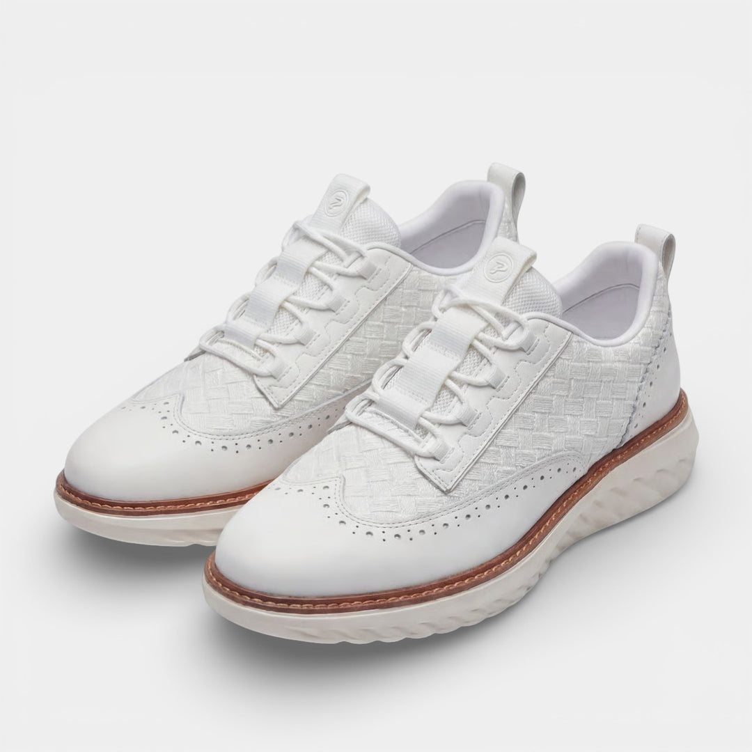 Herren Freizeitsneaker aus Leder – Atmungsaktives Mesh-Futter, niedriger Schnitt