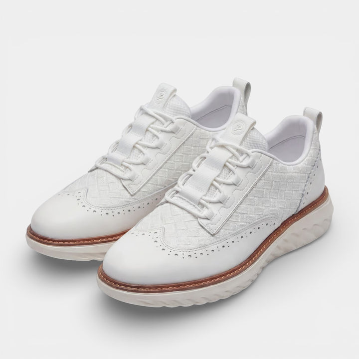Herren Freizeitsneaker aus Leder – Atmungsaktives Mesh-Futter, niedriger Schnitt