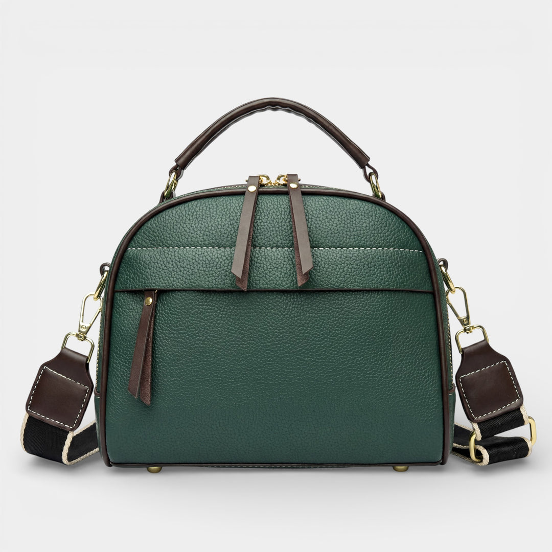 Kornleder-Schultertasche für Damen – Kompaktes Format