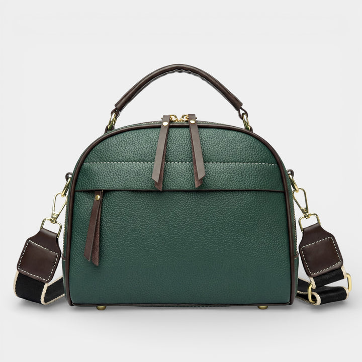 Kornleder-Schultertasche für Damen – Kompaktes Format