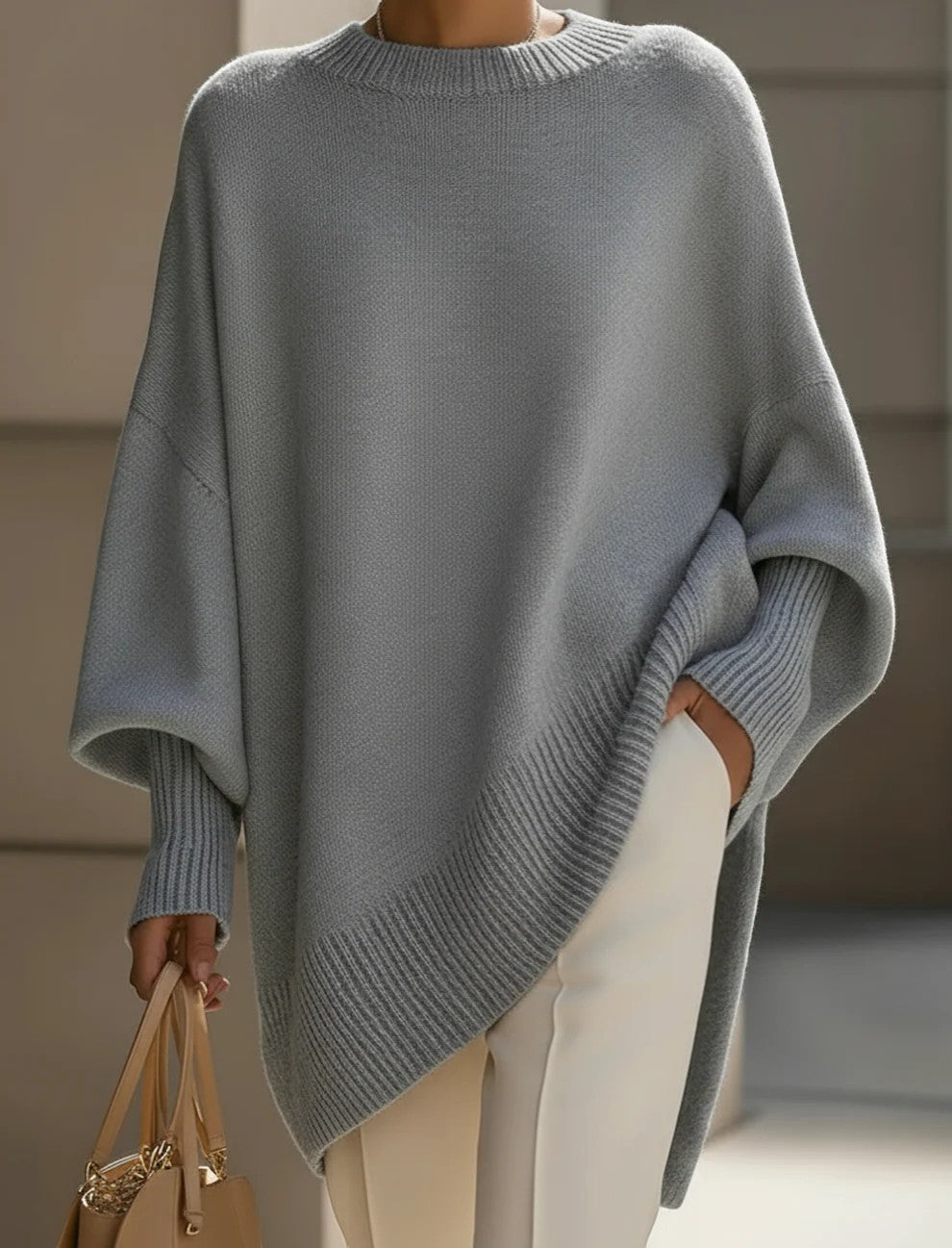 Claire Mode | Damen Oversize-Pullover aus weichem Strick
