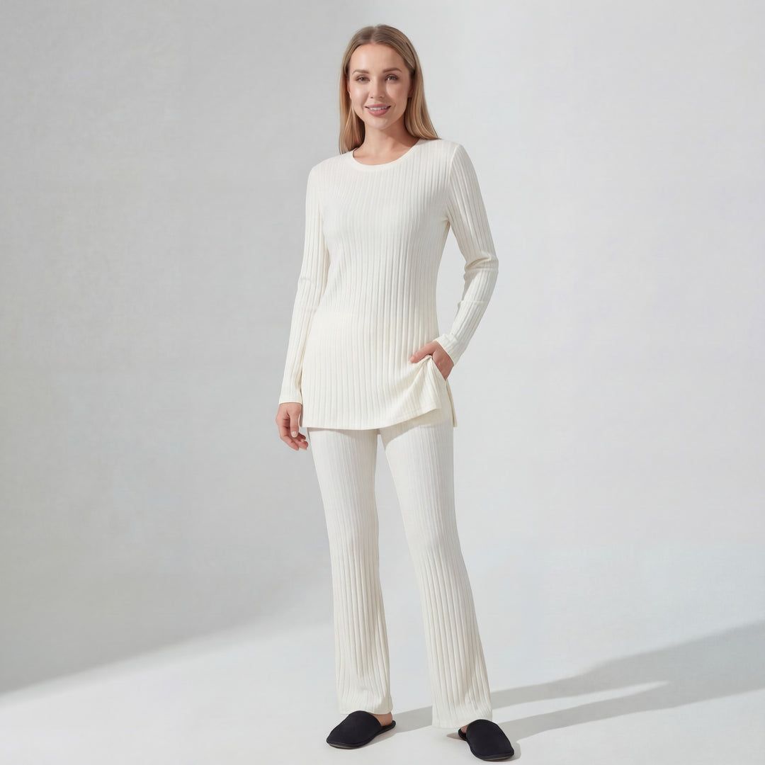 Claire Mode | Completo due pezzi donna in maglia coste