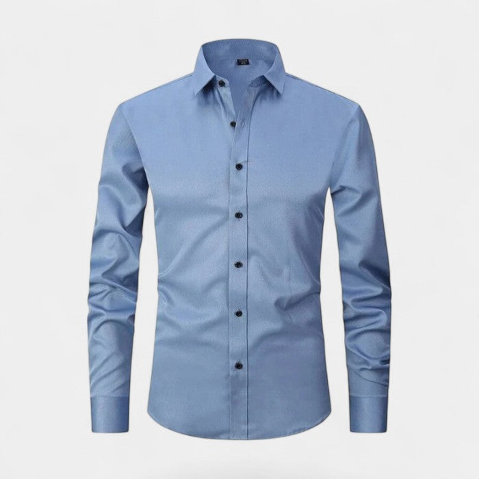 Claire Mode | Camicia Uomo Slim Fit Regolata Antipiega