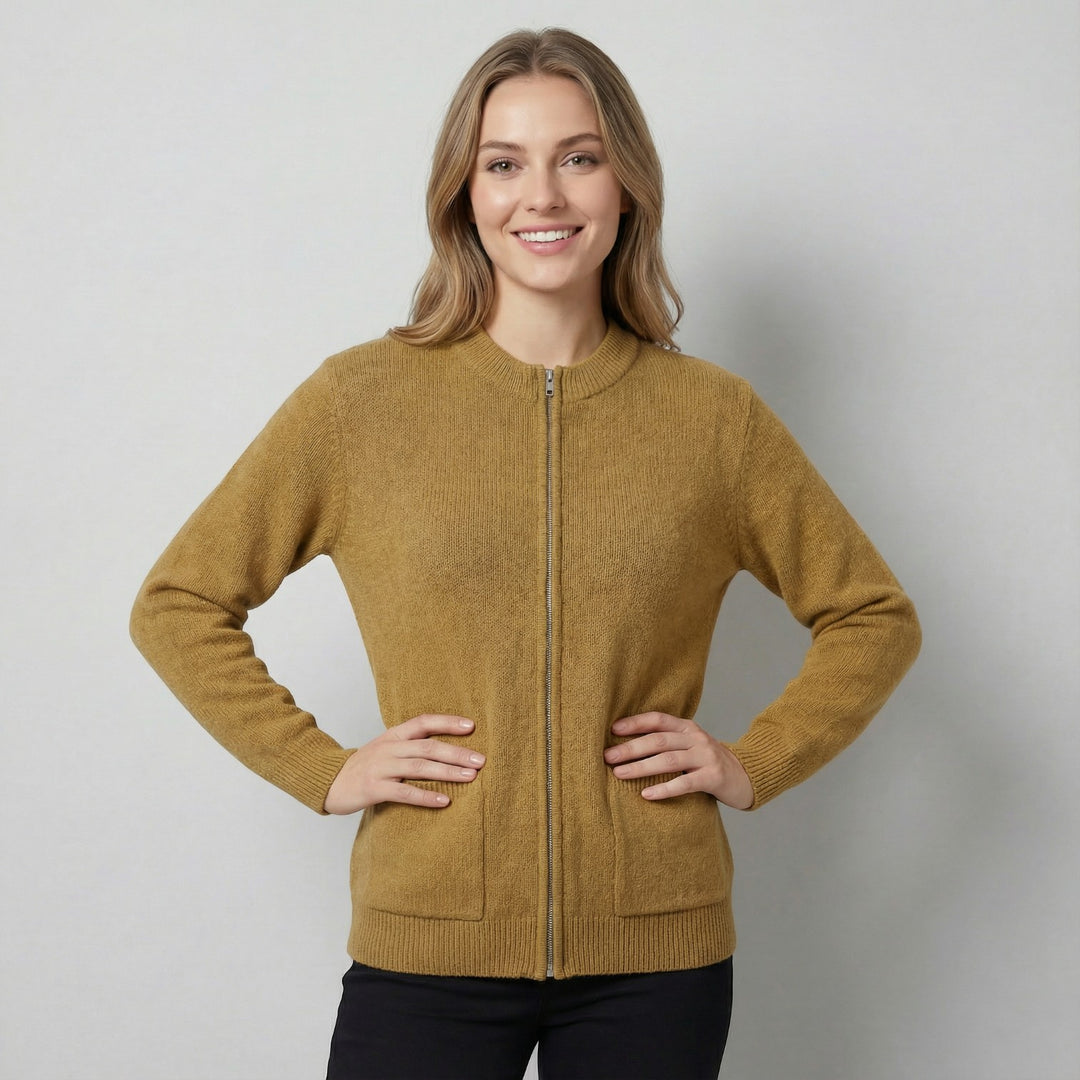 Claire Mode | Cardigan Donna in Maglia con Zip