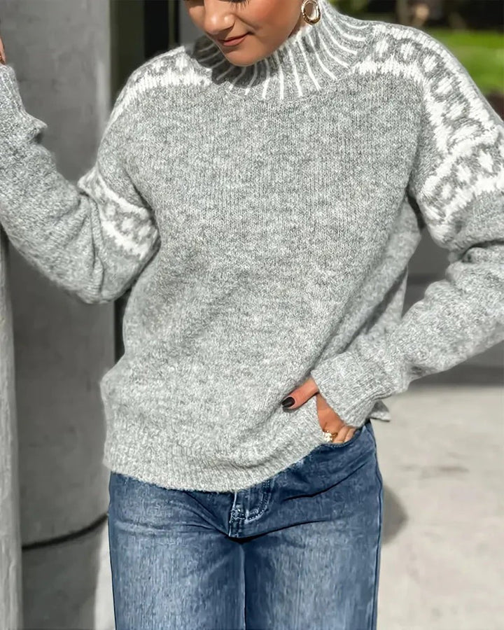 Claire Mode | Weicher Strickpullover mit Rollkragen für Damen