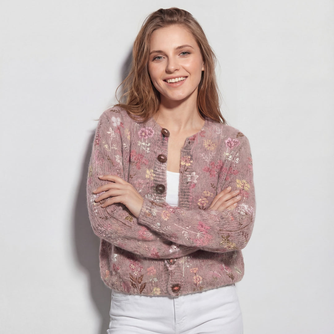 Leichter Strickcardigan für Damen – Lässiger Schnitt mit Knöpfen