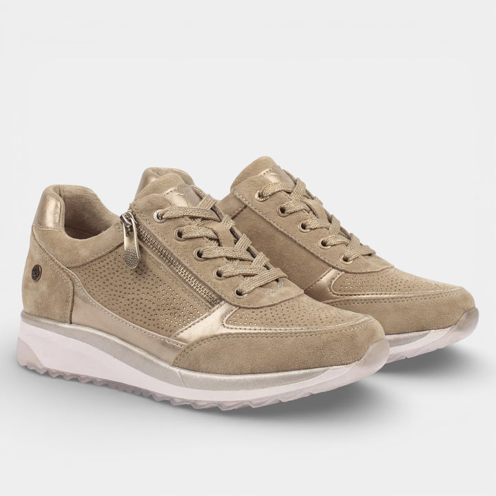 Claire Mode | Plateau-Ledersneaker für Damen
