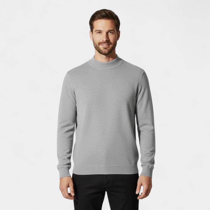 Riche | Maglione da Uomo in Cashmere – Collo Alto a Mezza Altezza