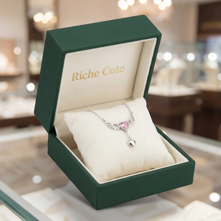 Claire Mode | Collana cuore Cupido e ali d'angelo donna