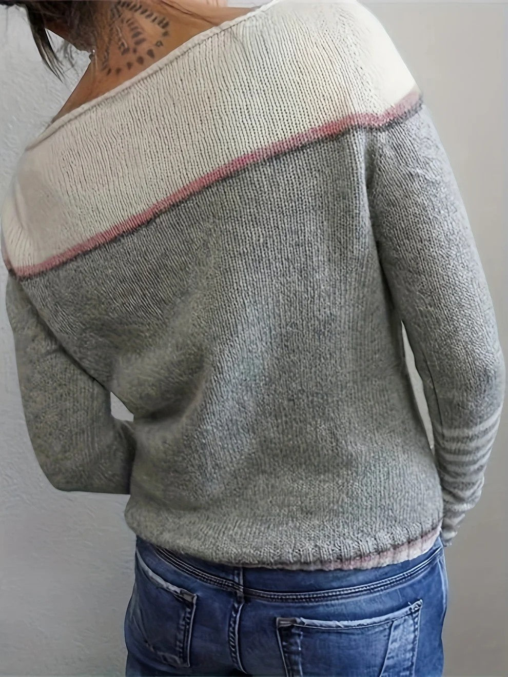 Claire Mode | Damenpullover aus weichem, gestreiftem Strick
