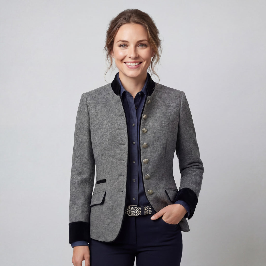 Claire Mode | Blazer aus Wollmischung für Damen