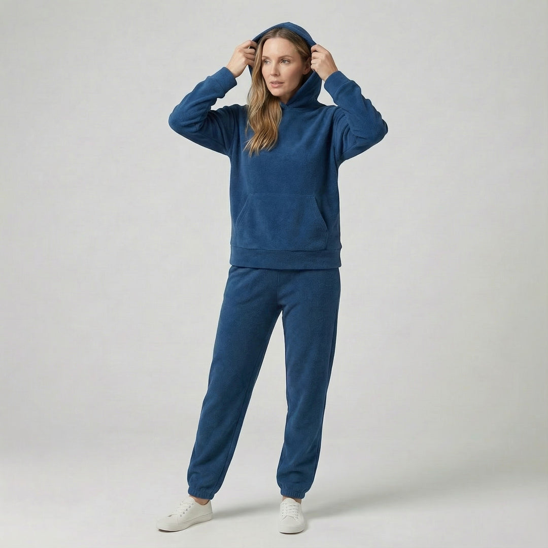 Riche | Completo casual donna in cotone con cappuccio