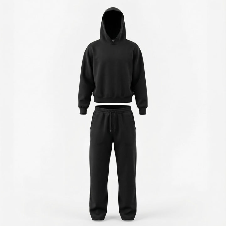 Claire Mode | Herren Hoodie- und Hose-Set aus Cozy-Strick