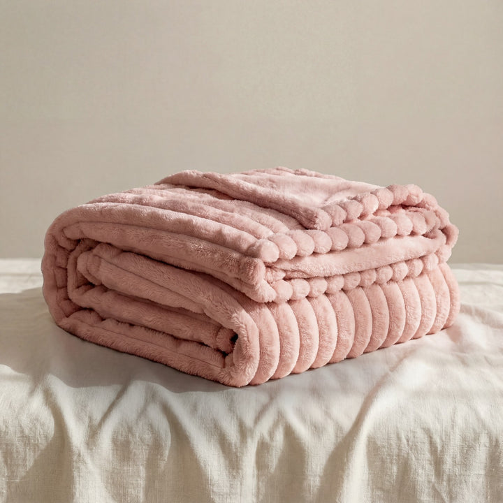 Claire Mode | Plaid Donna Morbido in Tessuto Peluche