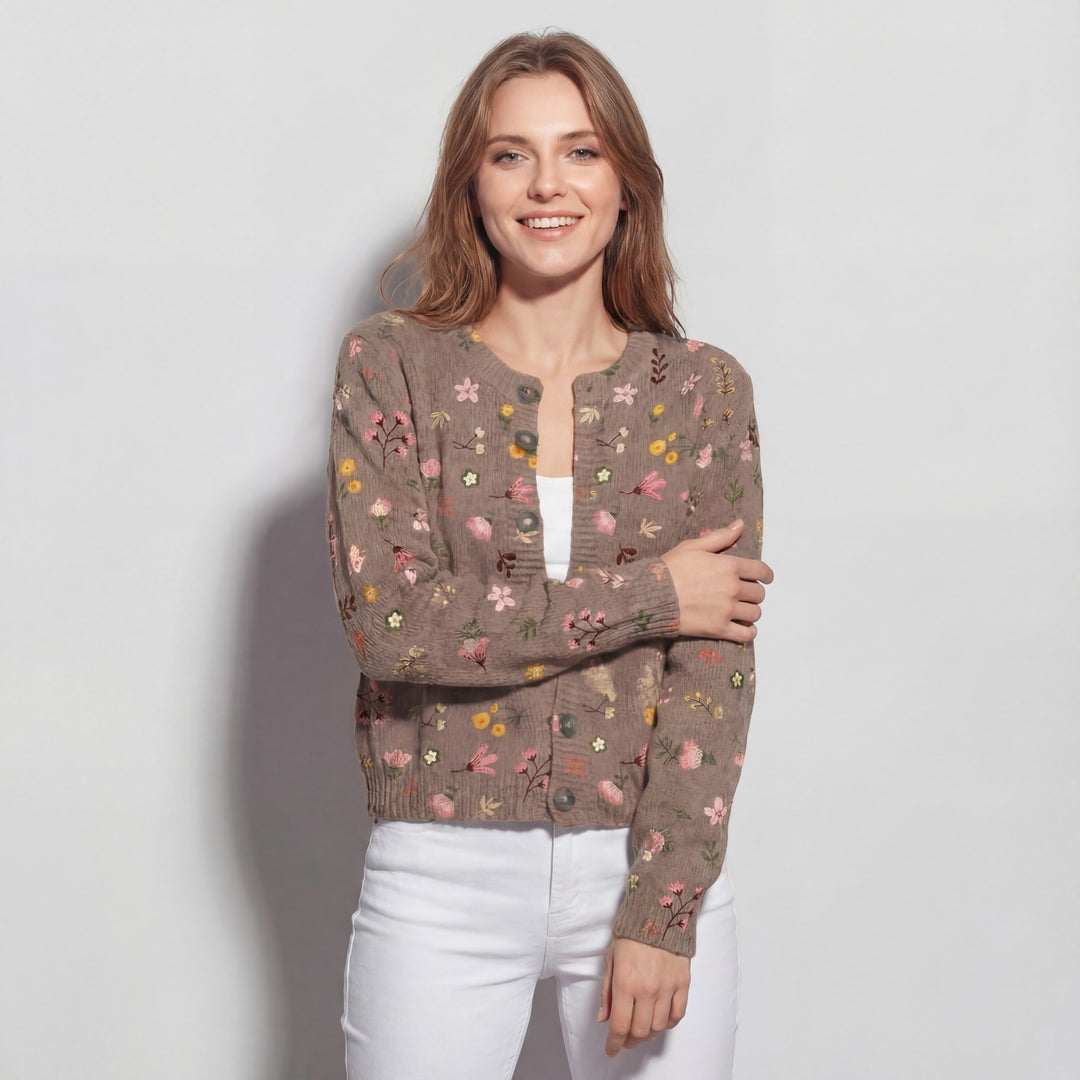 Leichter Strickcardigan für Damen – Lässiger Schnitt mit Knöpfen