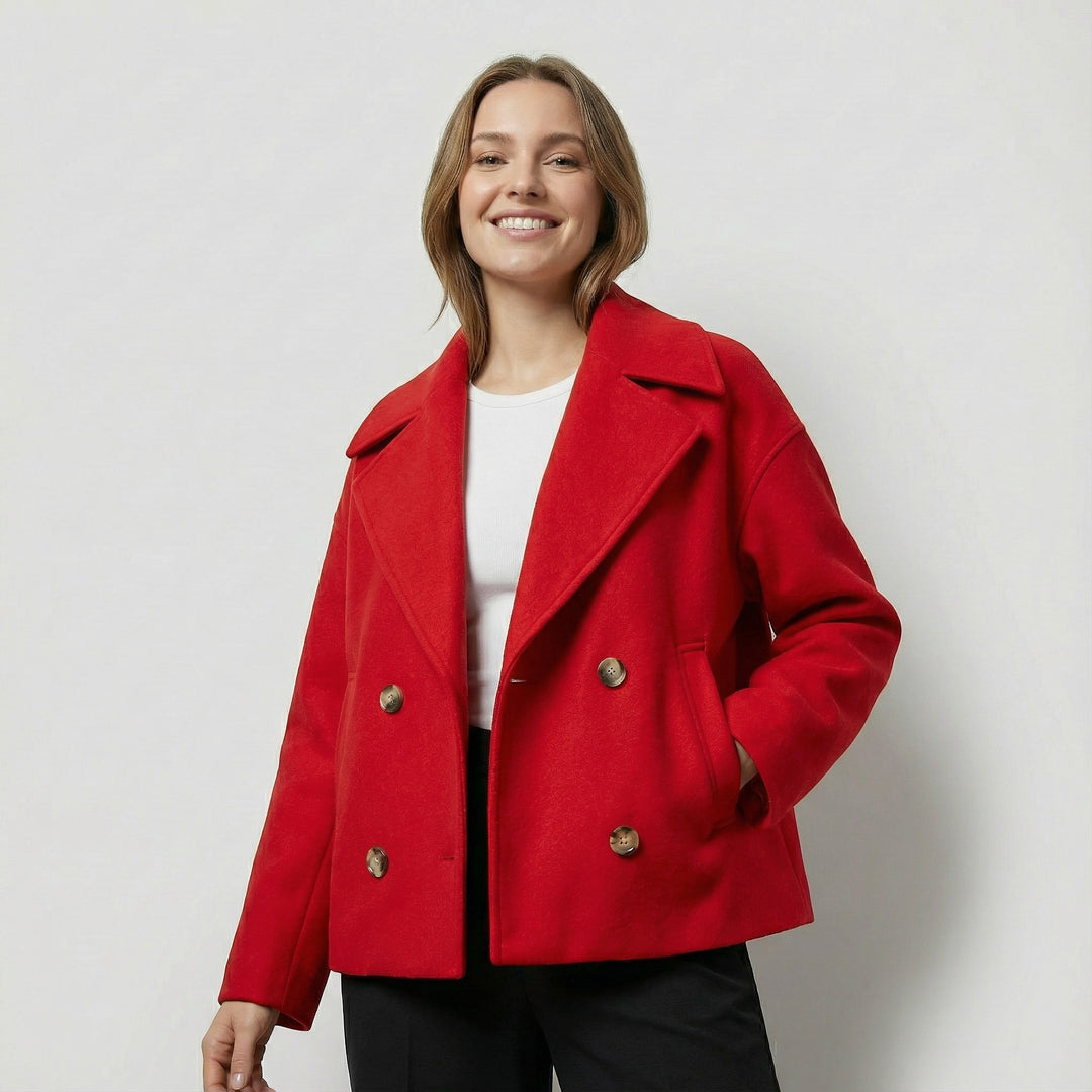 Riche | Cappotto corto incrociato donna in lana