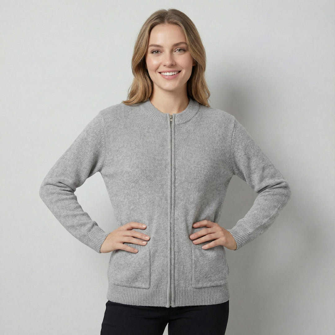 Claire Mode | Cardigan Donna in Maglia con Zip