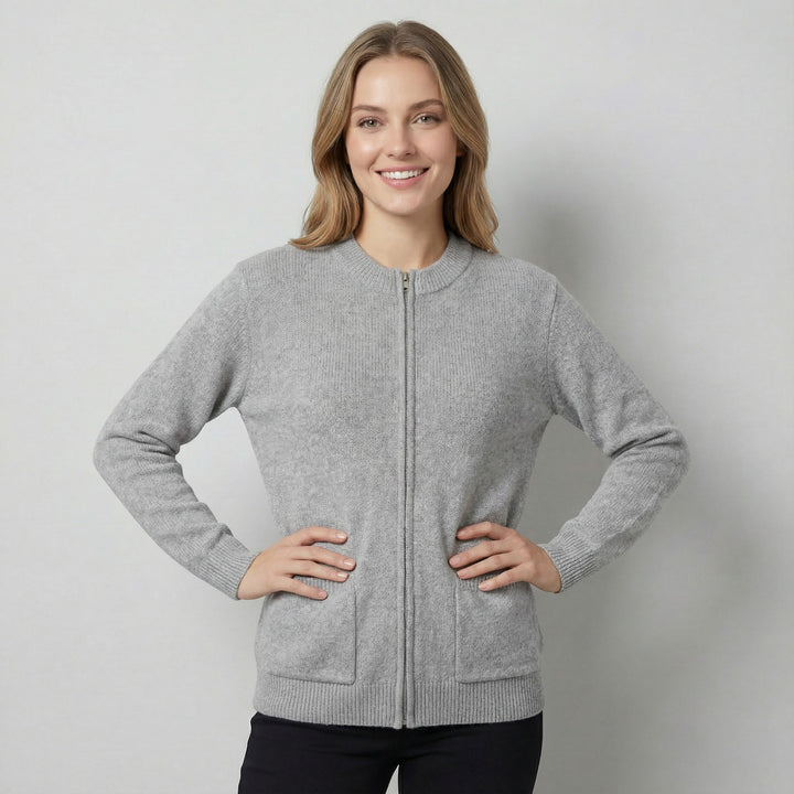 Claire Mode | Cardigan Donna in Maglia con Zip