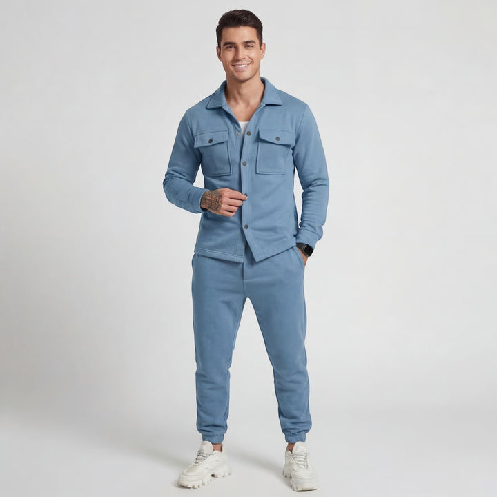 Claire Mode | Completo casual due pezzi in cotone da uomo