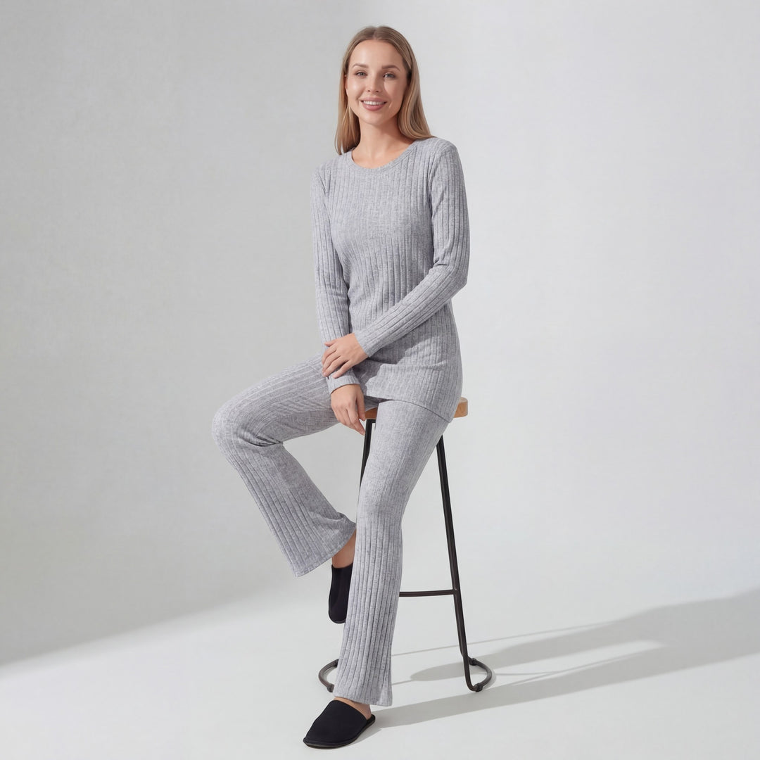 Claire Mode | Completo due pezzi donna in maglia coste