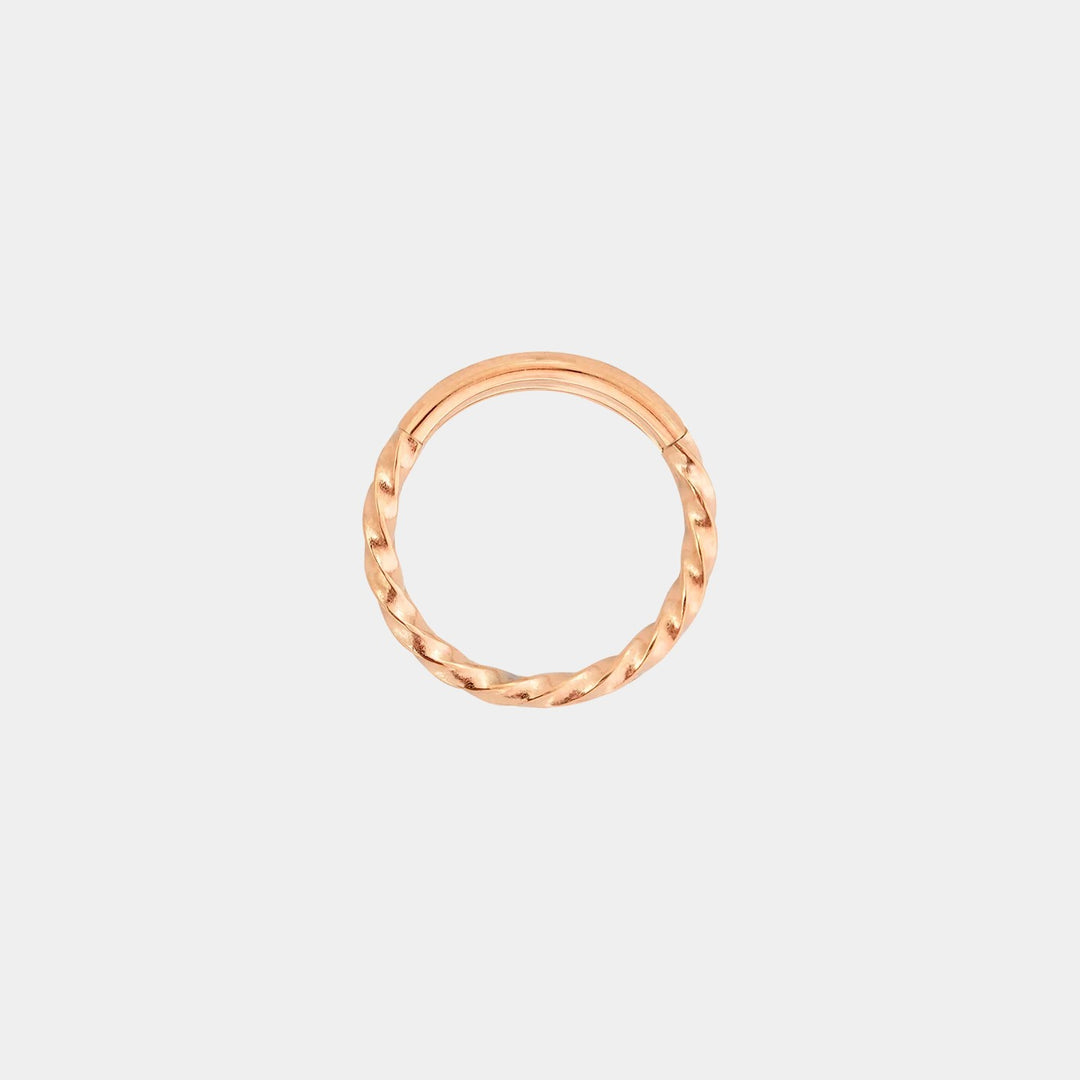 Cerchio Click in Acciaio Inossidabile per Donna – Anello Intrecciato Regolabile