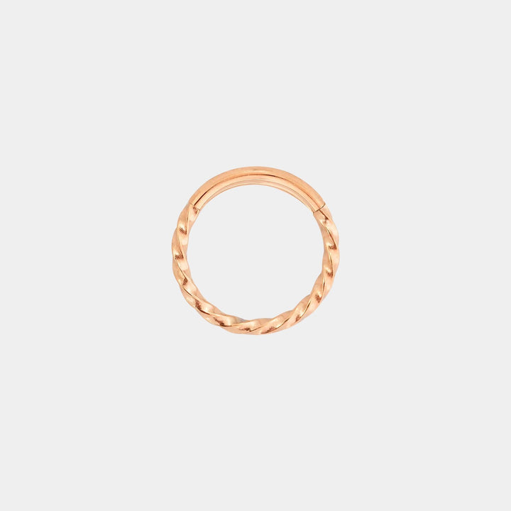 Cerchio Click in Acciaio Inossidabile per Donna – Anello Intrecciato Regolabile