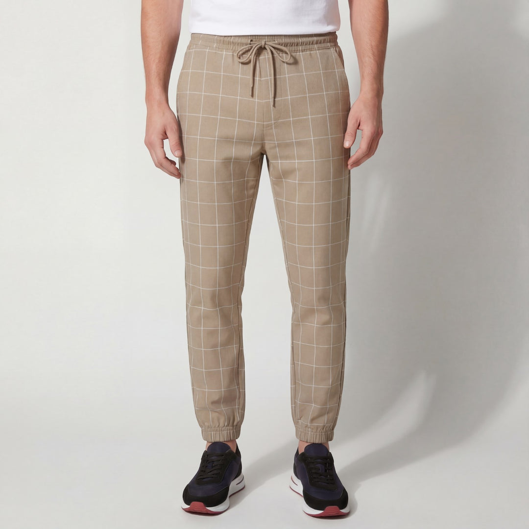 Claire Mode | Pantaloni uomo in cotone a quadri