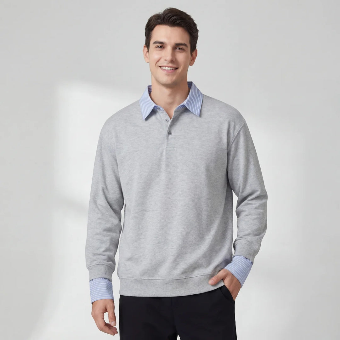 Herren-Sweatshirt mit Fleece-Futter – lässiger Schnitt