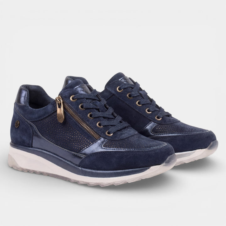 Claire Mode | Plateau-Ledersneaker für Damen