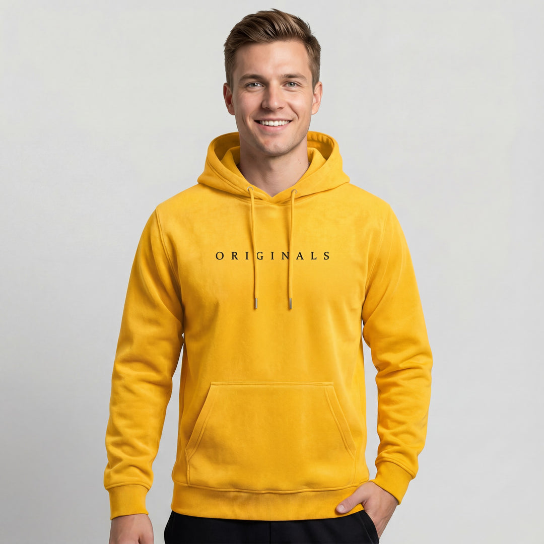 Herren Kapuzenpullover aus Baumwollmischung – Lässige Passform